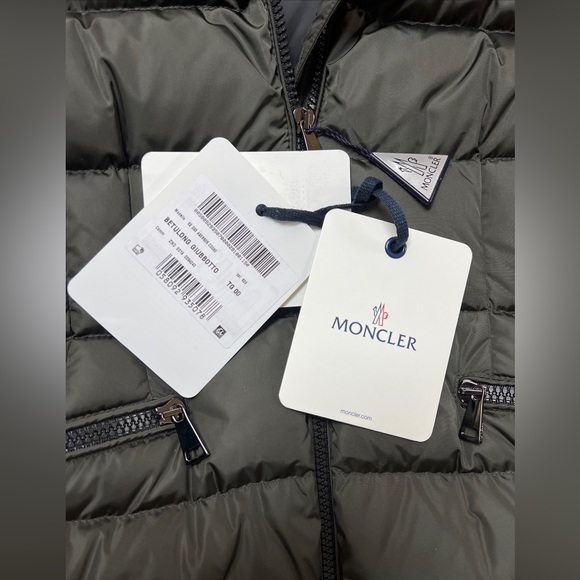 MONCLER Betulong dark green puffer hooded jacket size 00 NWT - Picture 13 of 16